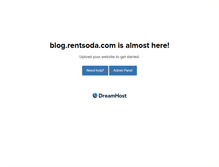 Tablet Screenshot of blog.rentsoda.com